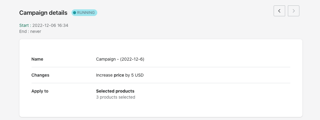 Campaign details with multi-channel context